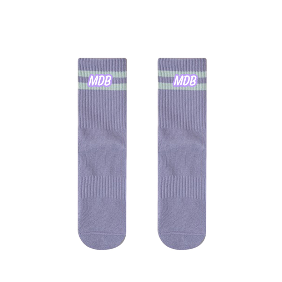 Embroidered MDB Non Slip Socks